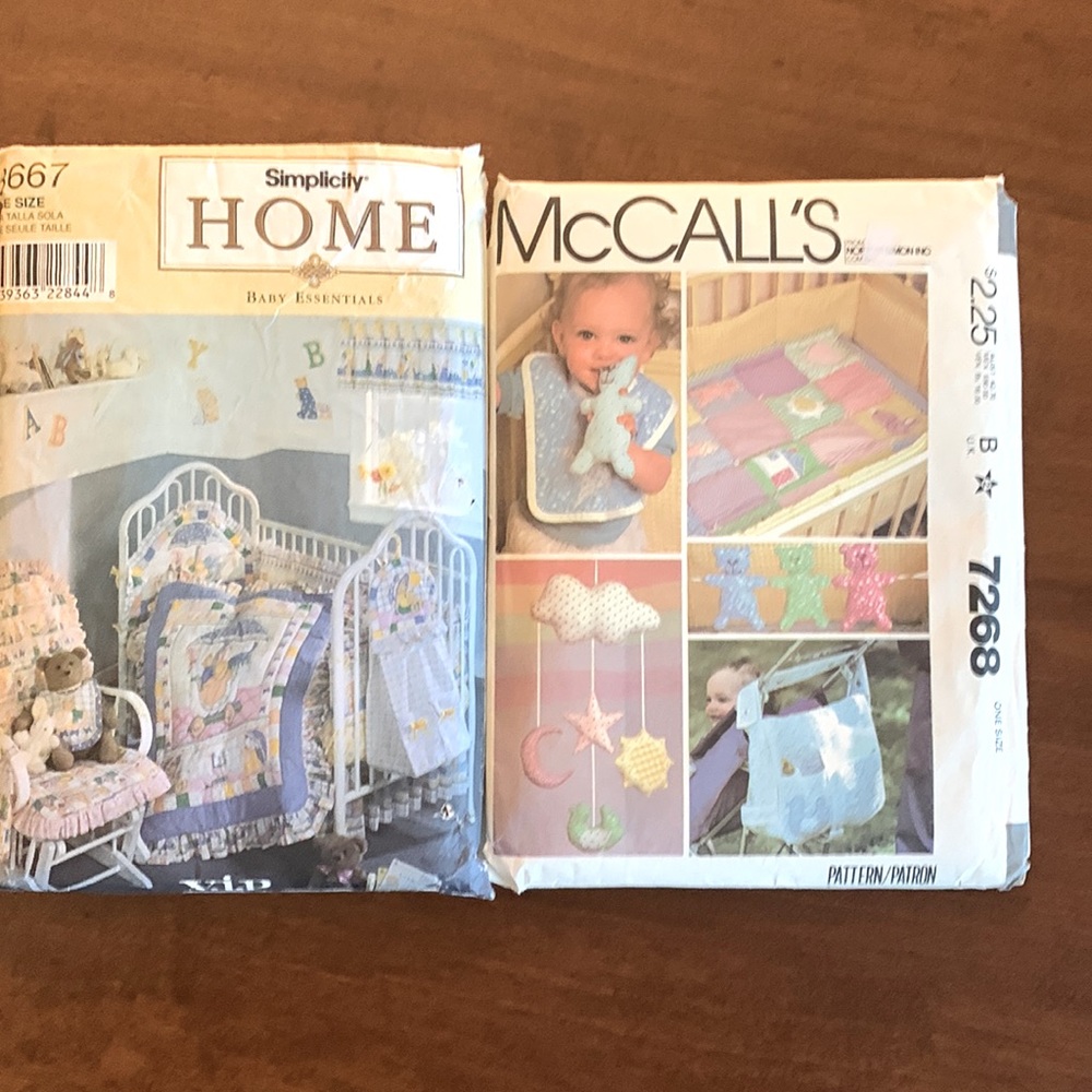 2 Sewing Patterns for Baby Room Deco